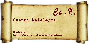 Cserni Nefelejcs névjegykártya